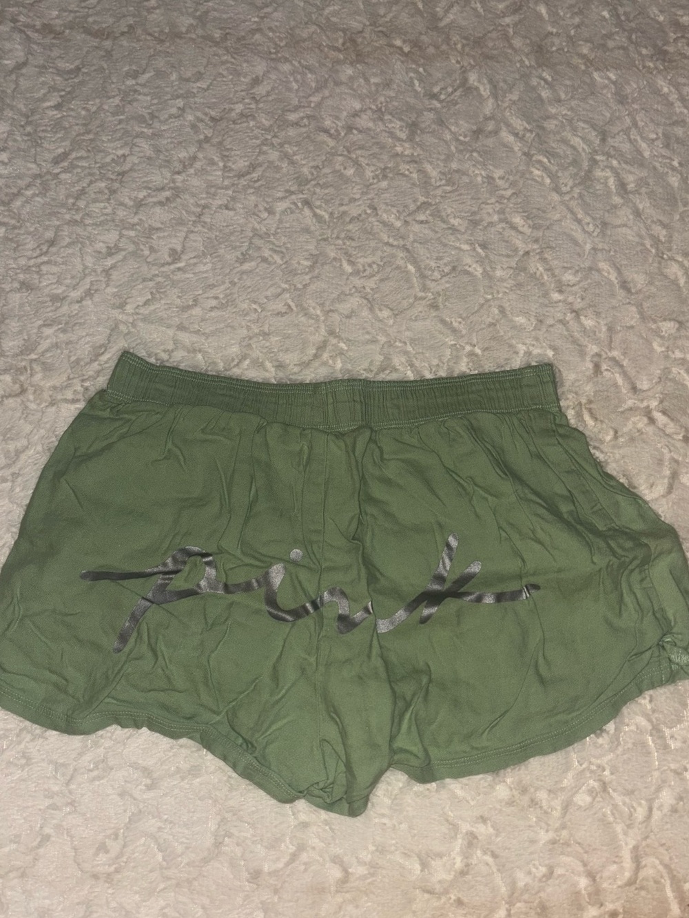 PINK Victoria's Secret Olive Green Athletic Lounge Shorts